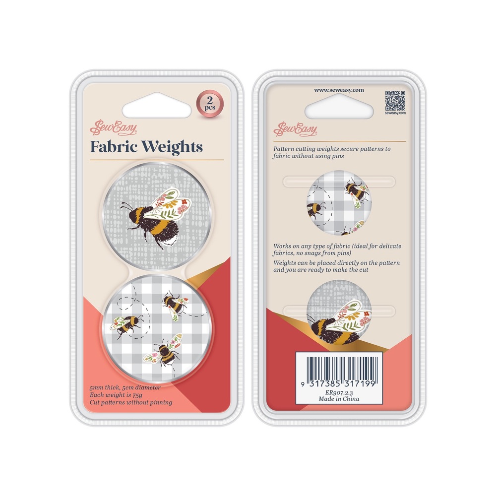 Fabric Weights - Bees - Pack of 2 - Sew Easy (ER907.2.3)