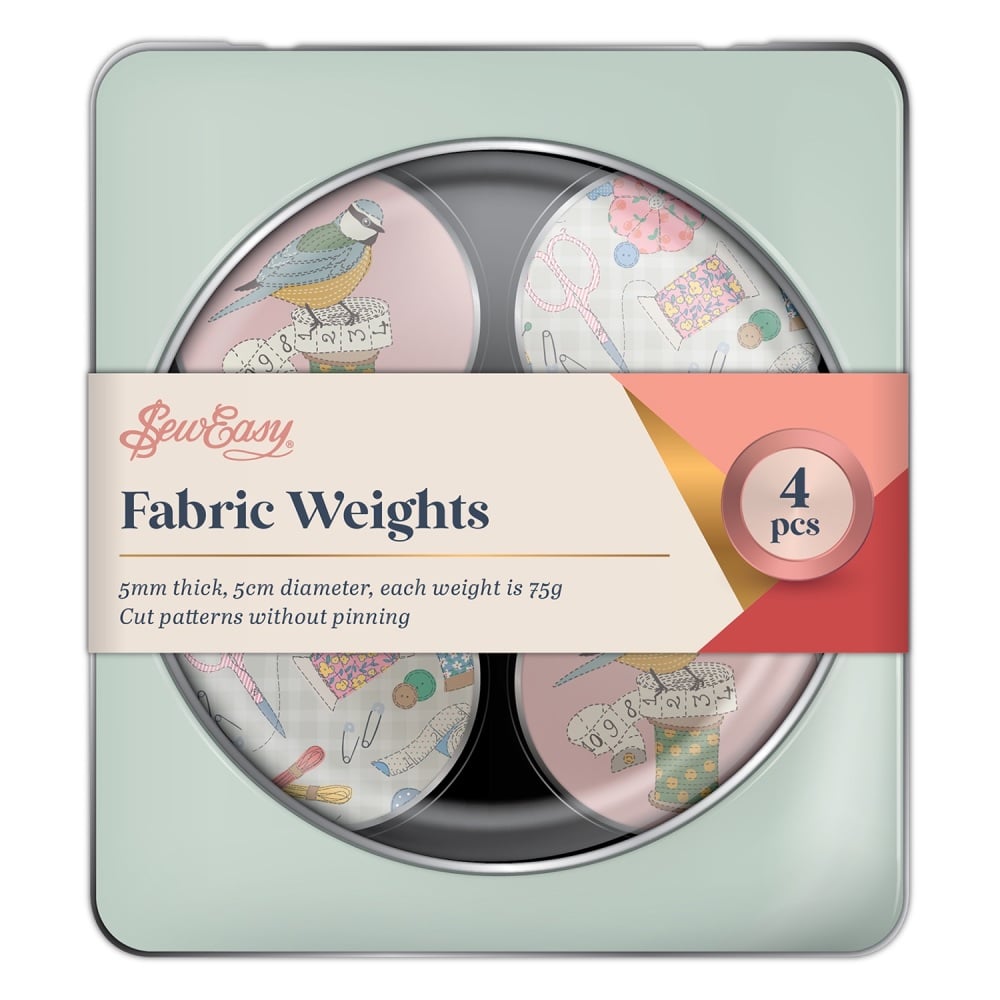 Fabric Weights - Birds - Tin - Pack of 4 - Sew Easy (ER907.4.1)