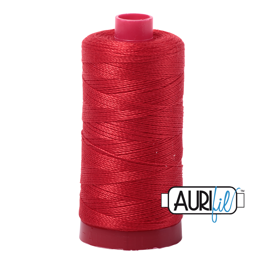 Aurifil Cotton 12wt - 2265 Lobster Red - 325 metres