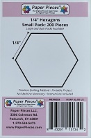 <!-- 0001 -->¼" Hexagon Paper Pieces - 200 pieces (HEX025)