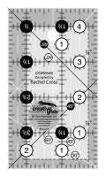<!-- 031 -->Patchwork Ruler - 2 ½" x 4 ½" - CGR2545 - Creative Grids