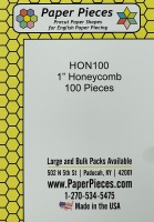 <!--005-->1" Honeycomb Paper Pieces - 100 pieces (HON100)