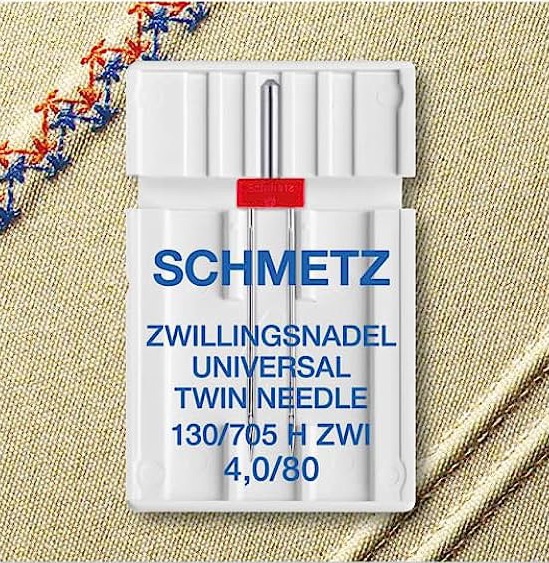 Twin Universal Needle - Size 4.0/80 - Schmetz
