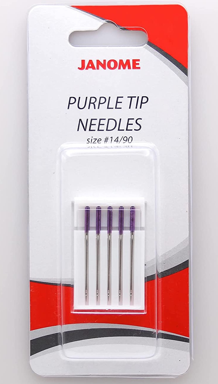 Janome Purple Tip Needles Size 90/14 Pack of 5 Exeter Sewing