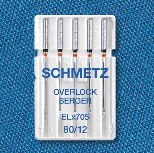 <!--005-->ELx705 Needles - Size 80/12 - Pack of 5 - Schmetz