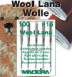 <!--100-->Wool Lana Embroidery Needles - Size 100/16 - Pack of 5 - Madeira