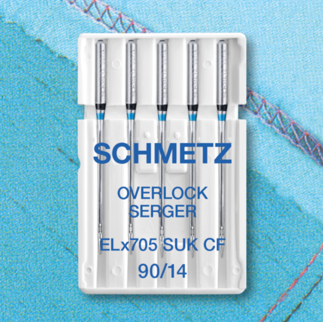 ELx705 SUK CF Needles (Ball Point) - Size 90/14 - Pack of 5 - Schmetz