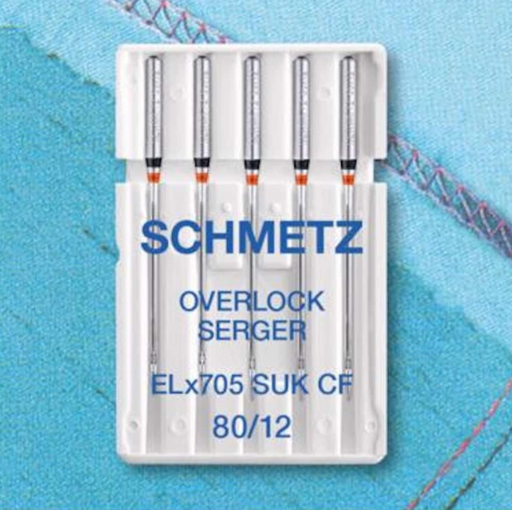 ELx705 SUK CF Needles (Ball Point) - Size 80/12 - Pack of 5 - Schmetz