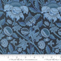 Morris Meadow by Barbara Brackman - Wey - No. 8370 15 (Kelmscott Blue) - Moda Fabrics
