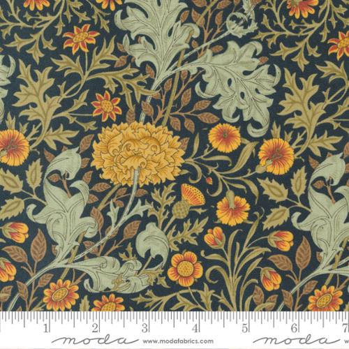 Morris Meadow by Barbara Brackman - Double Boughs - No. 8371 21 (Damask Black) - Moda Fabrics