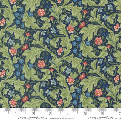 Morris Meadow by Barbara Brackman - Leicester - No. 8374 14 (Kelmscott Blue) - Moda Fabrics