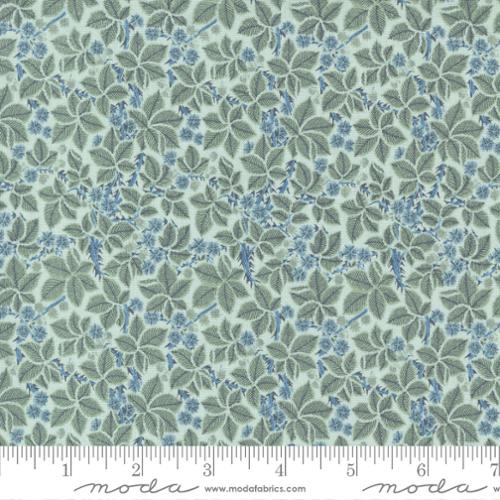 Morris Meadow by Barbara Brackman - Bramble - No. 8375 16 (Aquamarine) - Moda Fabrics