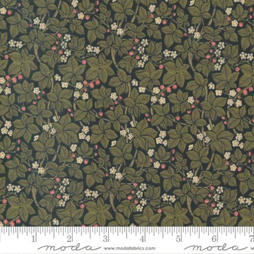 Morris Meadow by Barbara Brackman - Bramble - No. 8375 21 (Damask Black) - Moda Fabrics
