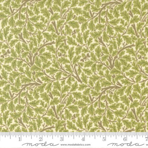 Morris Meadow by Barbara Brackman - Acorn - No. 8376 11 (Porcelain) - Moda Fabrics