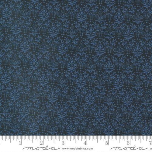 Morris Meadow by Barbara Brackman - Bookbinding - No. 8377 15 (Kelmscott Blue) - Moda Fabrics