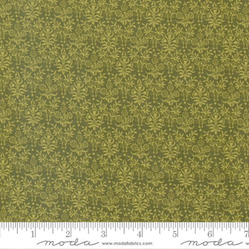 Morris Meadow by Barbara Brackman - Bookbinding - No. 8377 20 (Fennel Green) - Moda Fabrics