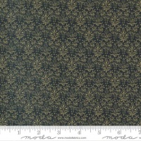 Morris Meadow by Barbara Brackman - Bookbinding - No. 8377 21 (Damask Black) - Moda Fabrics