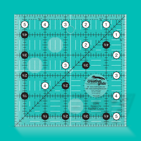 Patchwork Ruler - 5 ½" x 5 ½" - CGR5 - Creative Grids