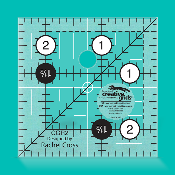 Patchwork Ruler - 2 ½" x 2 ½" - CGR2 - Creative Grids