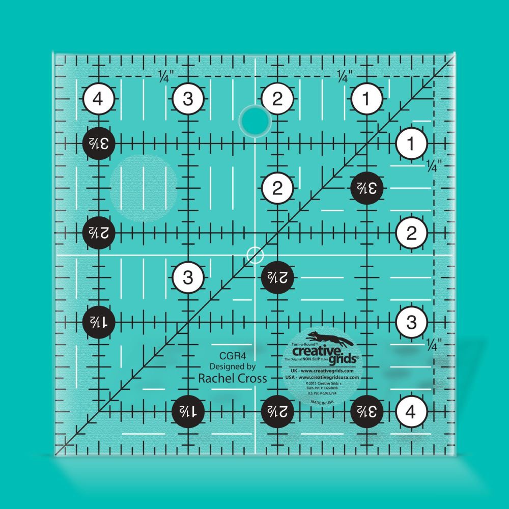 Patchwork Ruler - 4 ½" x 4 ½" - CGR4 - Creative Grids