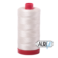 Aurifil Cotton 12wt - 2309 Silver White - 325 metres