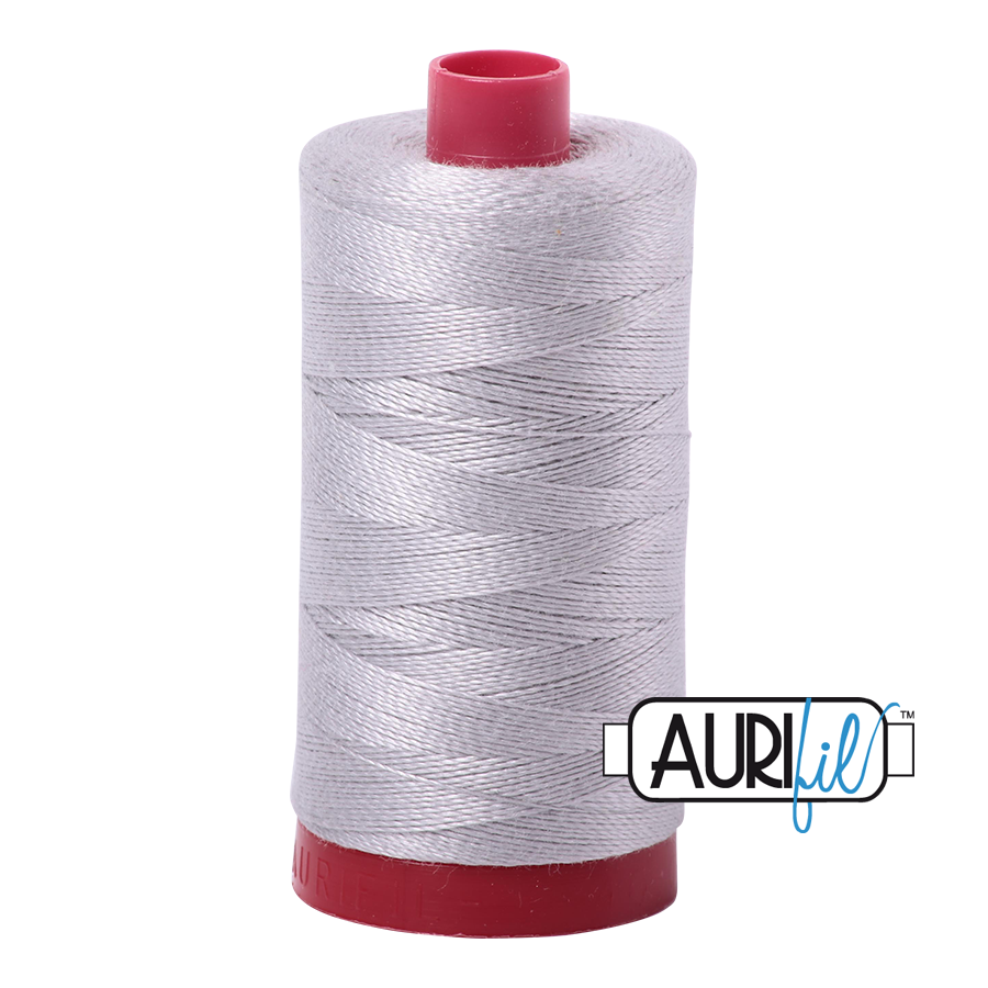 Aurifil Cotton 12wt - 2615 Aluminium - 325 metres