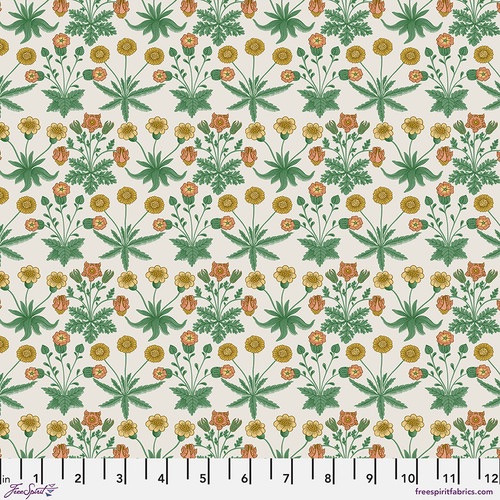Morris & Co - Buttermere - Daisy (Ivory) - PWWM088.IVORY - Free Spirit Fabrics