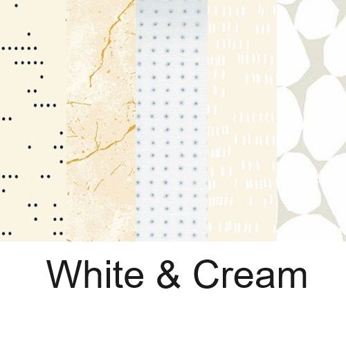 white, cream