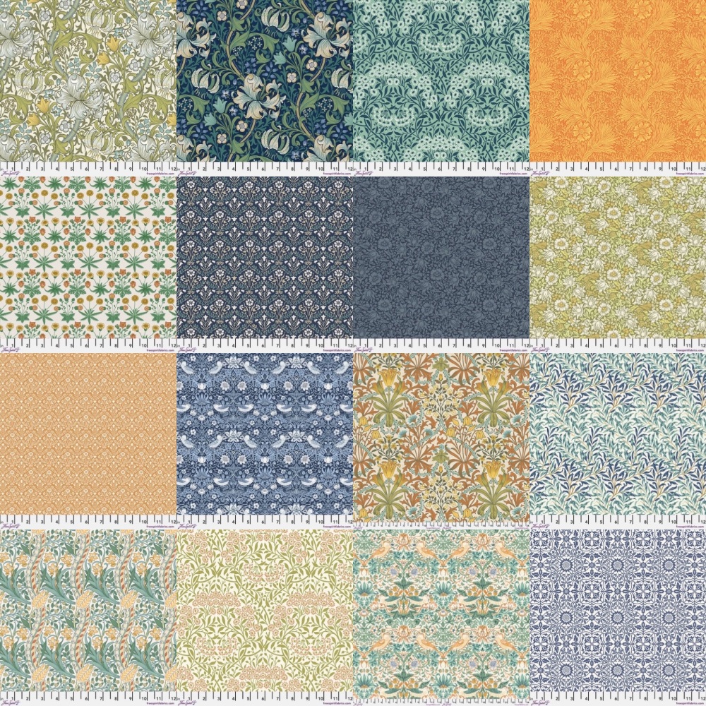 Morris & Co - Buttermere - Fat Eighth Bundle - Full Collection (16 Fat Eighths) - Free Spirit Fabrics