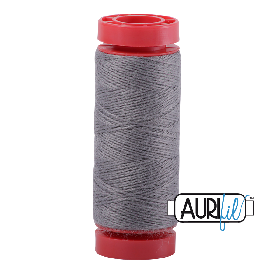 Aurifil Wool 12wt - 8610 Medium Grey - 50 metres