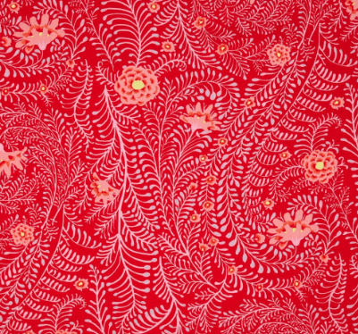 Ferns - Red - PWGP147.RED - Kaffe Fassett Collective - Last Piece - 60cm length