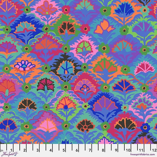 *COMING SOON - NOT YET AVAILABLE TO PURCHASE* - Step Flower - Blue - PWGP202.BLUE - Kaffe Fassett Collective
