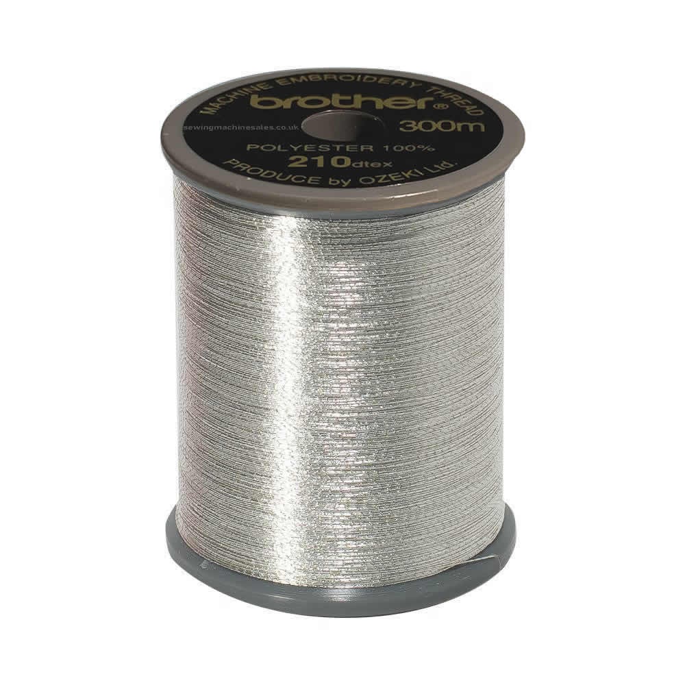 Brother Metallic Embroidery Thread - 997 Silver - 300 metres