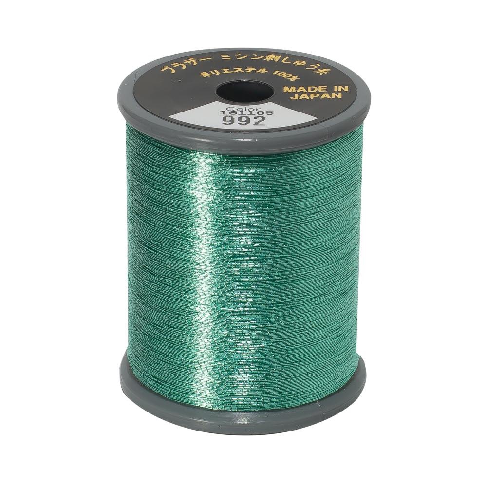 Brother Metallic Embroidery Thread - 992 Peppermint - 300 metres