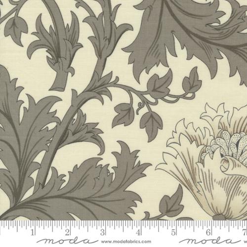 *COMING SOON - NOT YET AVAILABLE TO PURCHASE* - Ebony Suite - Best Of Morris by Barbara Brackman - Anemone - No. 8380 13 (Porcelain) - Moda