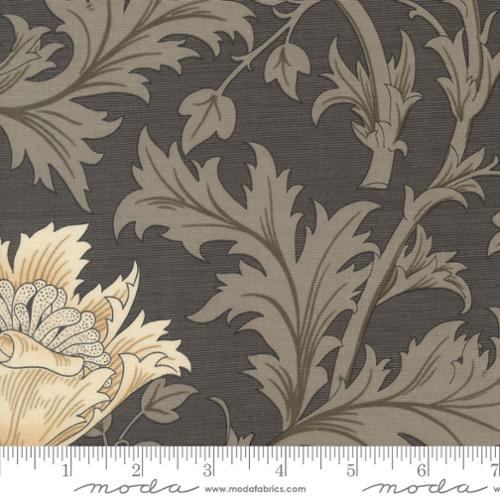 *COMING SOON - NOT YET AVAILABLE TO PURCHASE* - Ebony Suite - Best Of Morris by Barbara Brackman - Anemone - No. 8380 16 (Charcoal) - Moda