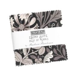 Ebony Suite - Best Of Morris by Barbara Brackman - Mini Charm Pack - Moda Fabrics