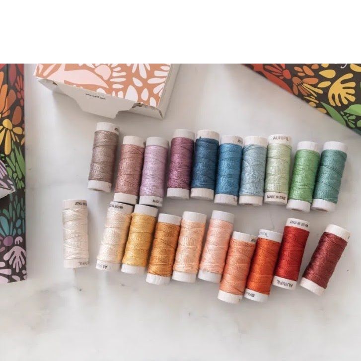 IN STOCK & AVAILABLE NOW Evolve by Suzy Williams - Aurifil Cotton 8wt - 20 Small Spools - Featuring Aurifil's brand new 100% cotton 8wt thr