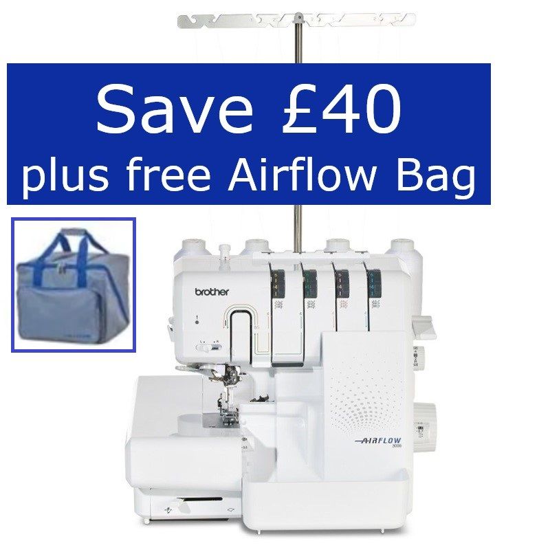 Brother Airflow 3000 Overlocker - save £40 plus free Airflow bag