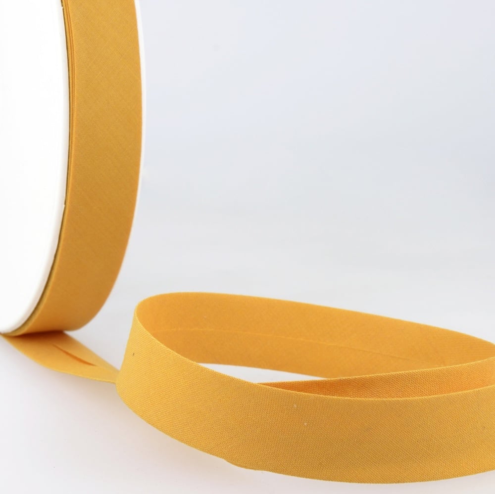 Bias Binding - Polycotton - Mustard - 27mm wide - Col. 042 (Stephanoise)