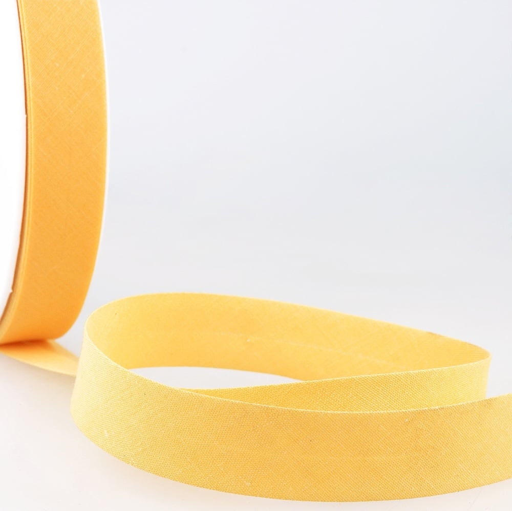 Bias Binding - Polycotton - Yellow - 27mm wide - Col. 180 (Stephanoise)