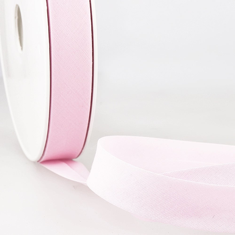 Bias Binding - Polycotton - Light Pink  - 27mm wide - Col. 074 (Stephanoise)