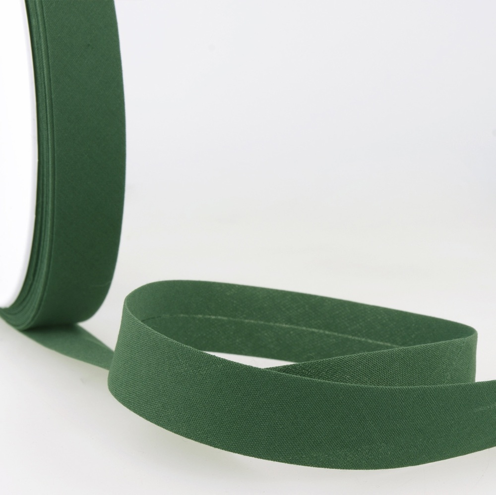 Bias Binding - Polycotton - Bottle Green - 20mm wide - Col. 065 (Stephanoise)