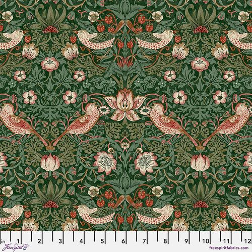 *COMING SOON - NOT YET AVAILABLE TO PURCHASE* - Morris & Co - Cotswolds Holiday - Medium Strawberry Thief (Green) - PWWM110.GREEN