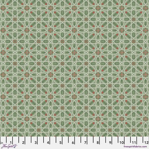 *COMING SOON - NOT YET AVAILABLE TO PURCHASE* - Morris & Co - Cotswolds Holiday - Mini Brophy Trellis (Sage) - PWWM094.SAGE - Free Spirit