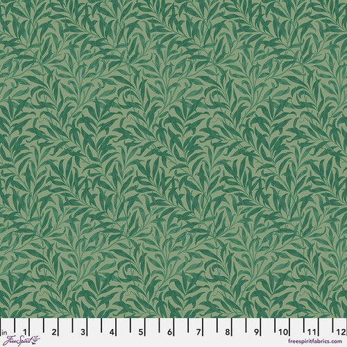 *COMING SOON - NOT YET AVAILABLE TO PURCHASE* - Morris & Co - Cotswolds Holiday - Willow Boughs (Green) - PWWM030.GREEN - Free Spirit