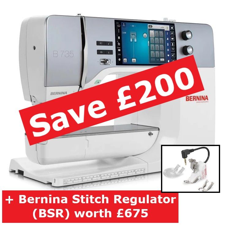 Bernina 735 - save £200 + free Bernina Stitch Regulator