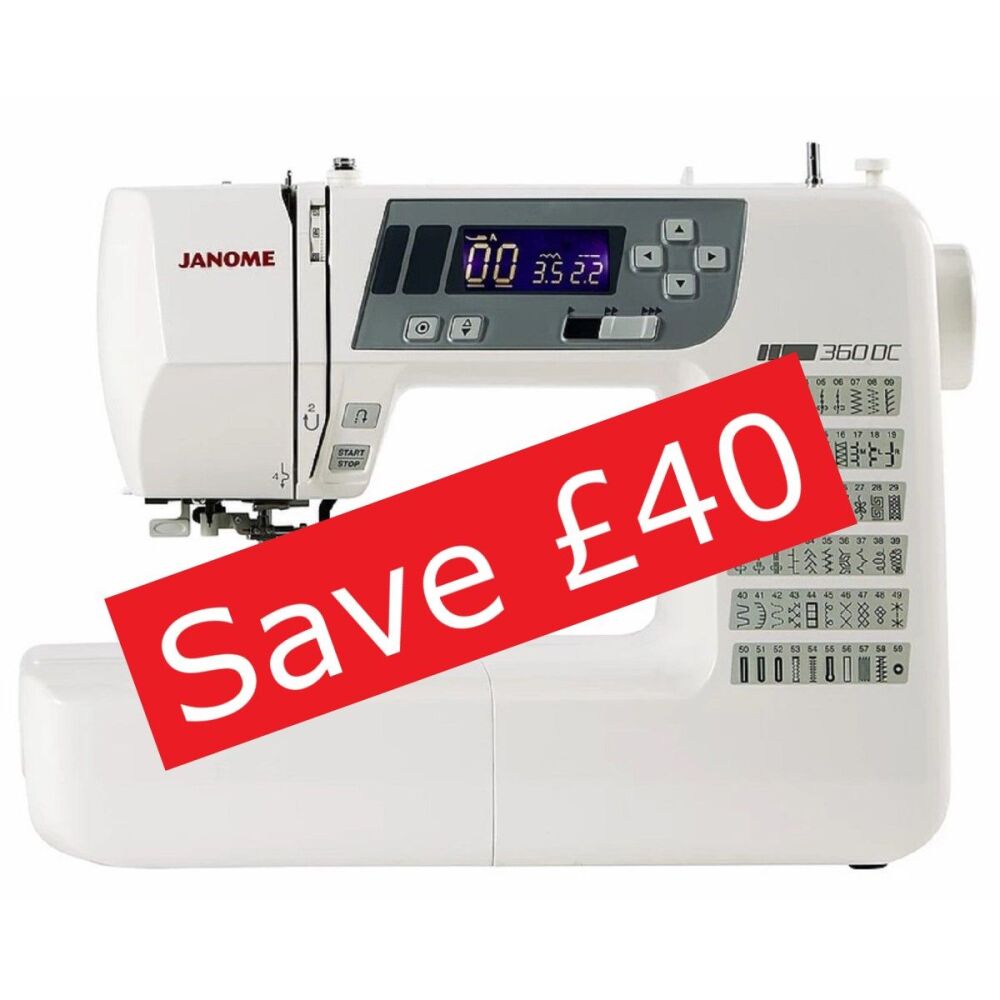 Janome 360DC - save £40 (usual price £469)