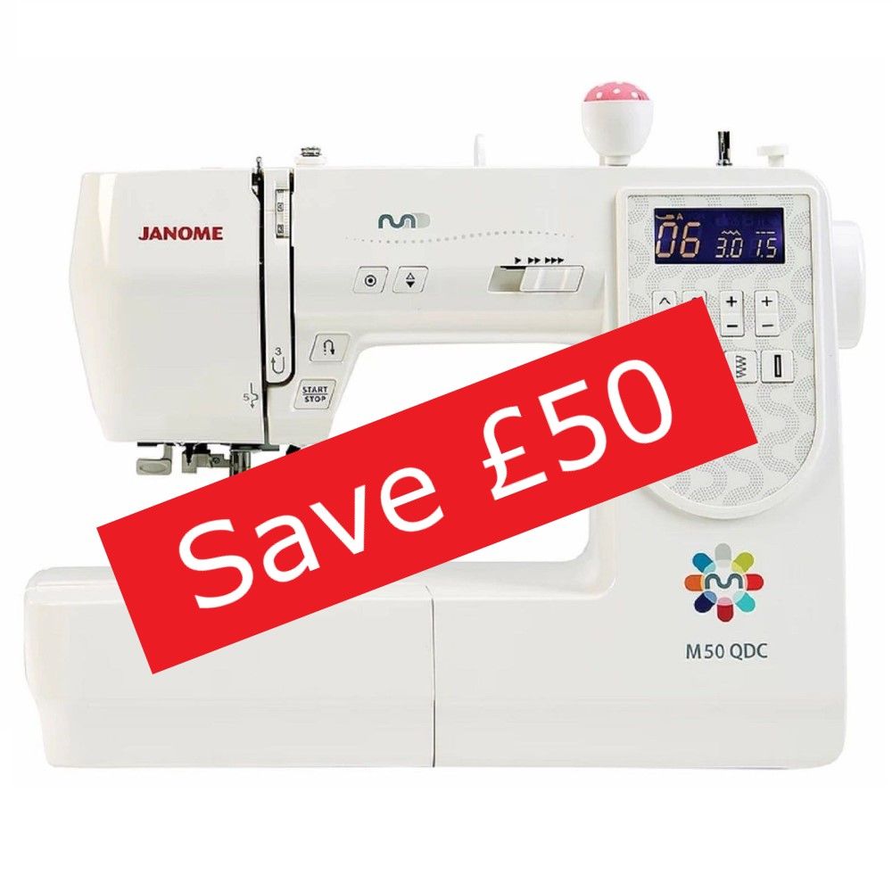 Janome M50 QDC - save £50 (usual price £649)