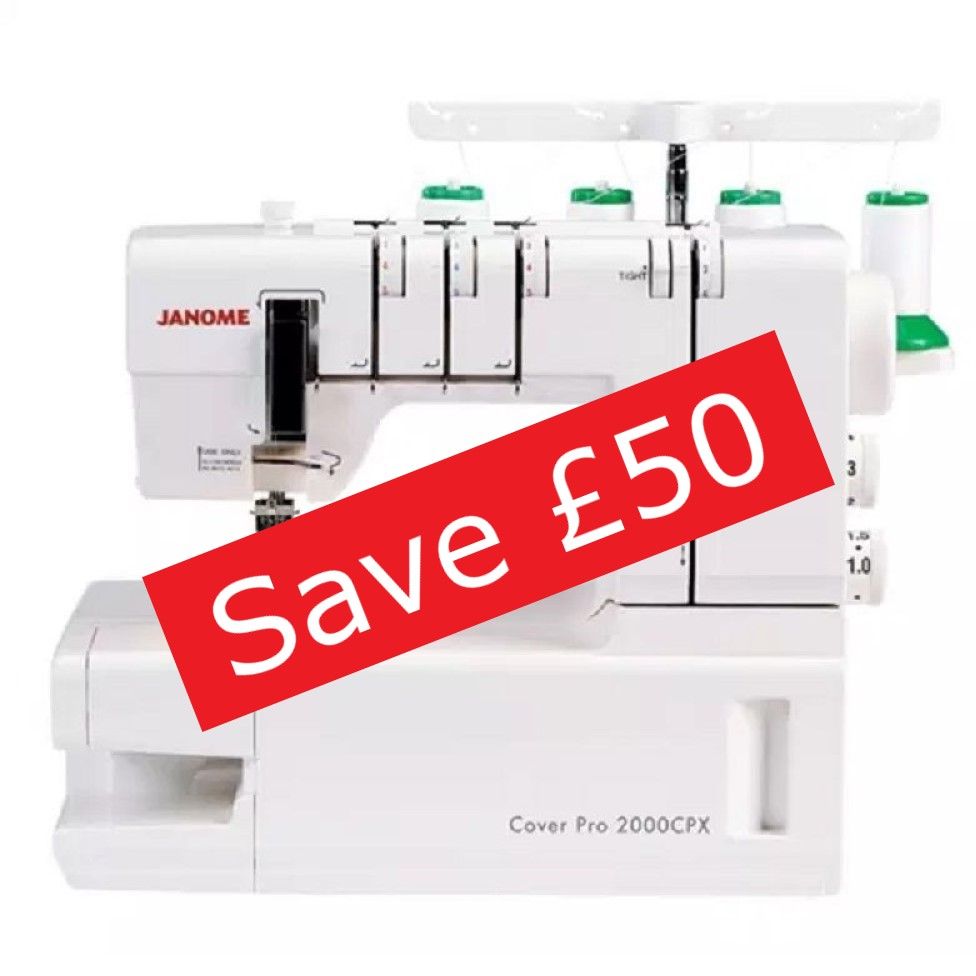 Janome CoverPro 2000CPX Coverstitch - save £50 (usual price £649)